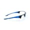 Ge Safety Glasses, Anti-Fog & Anti-Scratch, Clear Lens, Black/Blue Frame GE206CAF - alternate 3